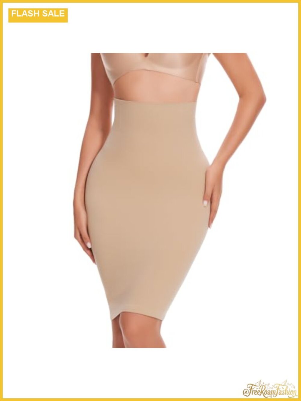 Half Slip Shapewear Tummy Control Built In Thong Seamless Short Slip